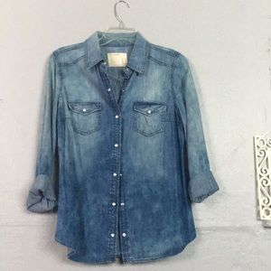 Life in Progress Denim shirt.